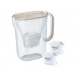 Brita Style Essential filter jug + 2 Maxtra Pro Pure Performance filter cartridges (sand-coloured)