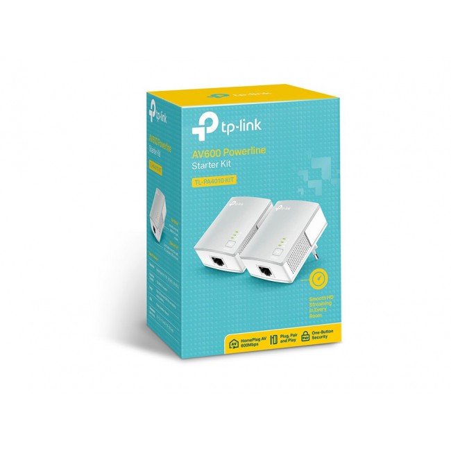 TP-LINK | Powerline Adapters Kit | TL-PA4010 KIT | 10/100 Mbit/s | Ethernet LAN (RJ-45) ports 1