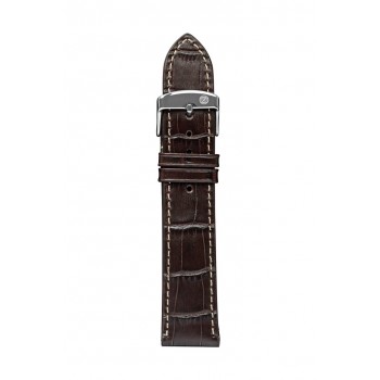 Leather strap brown 20 mm