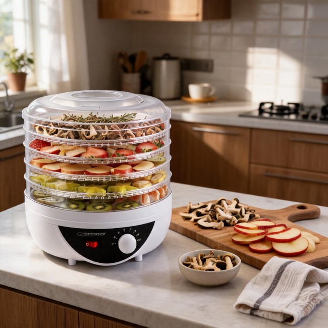 Esperanza EKD002 food dehydrator Black,Transparent,White 250 W