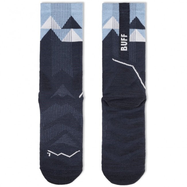 BUFF THERMONET Crew Socks TC, Navy Blue, L