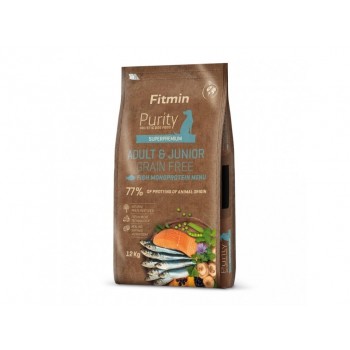 FITMIN Purity Grainfree Adult&Junior fish - dry dog food - 12kg