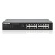 Intellinet 16-Port Gigabit Ethernet Switch 16 x 10/100/1000 Mbps RJ45 Ports, Green Ethernet / IEEE 802.3az Energy Efficient Ethernet, Desktop Format, Includes Optional 19