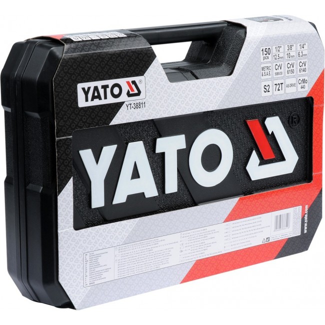 Yato YT-38811 socket wrench Socket wrench set 150 pc(s) Yato YT-38811 socket wrench Socket wrench set 150 pc(s)