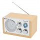 Denver TR-63LW radio Personal Analog Bamboo, Silver Denver TR-63LW radio Personal Analog Bamboo, Silver