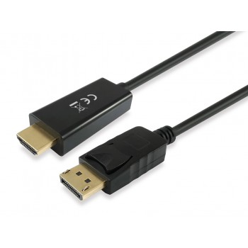 Equip DisplayPort- HDMI 4K/ 30Hz St/St 5.00m sw Polybeutel