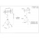 TV Tripod Floor Stand LCD/LED 37-70 Inch Portable
