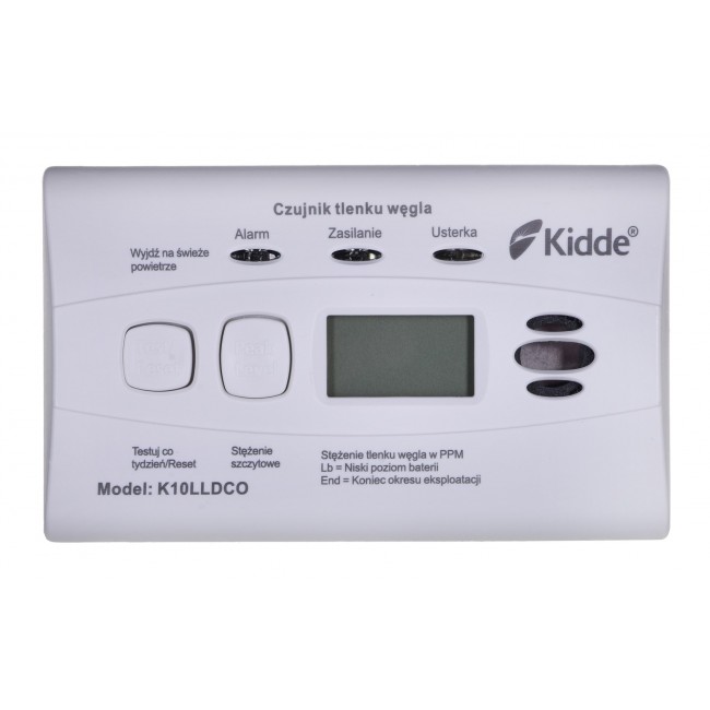 K10LLDCO KIDDE CARBON MONOXIDE AND CARBON MONOXIDE DETECTOR
