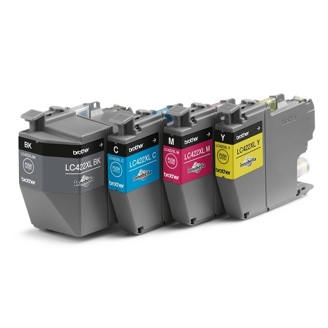 Brother LC-422XLVAL ink cartridge 4 pc(s) Original Black, Cyan, Magenta, Yellow Brother LC-422XLVAL ink cartridge 4 pc(s) Original Black, Cyan, Magenta, Yellow