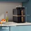 Philips 4000 series Dual Stack Airfryer Vertical Basket 10L Double Stand-alone 2750 W Hot air fryer Black