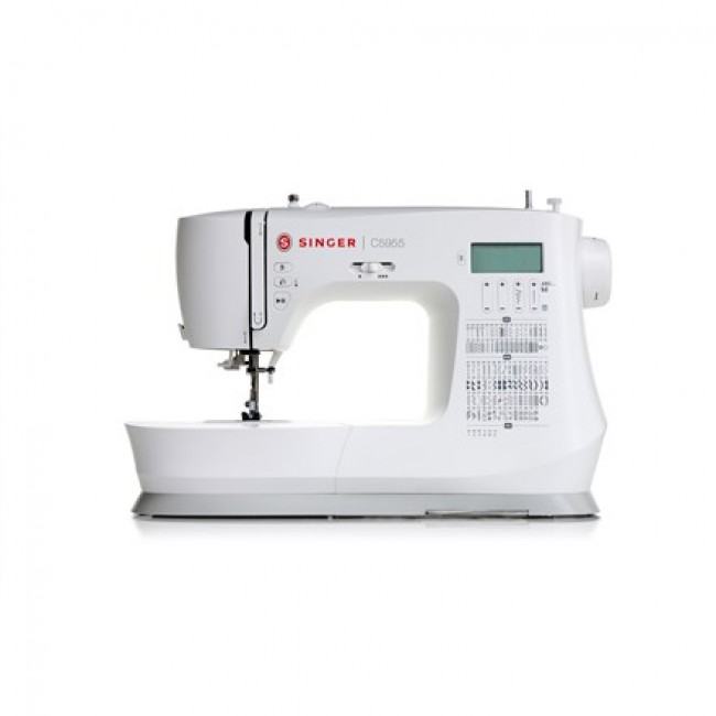Singer Sewing Machine C5955 Number of stitches 417 Number of buttonholes 8 White Singer Sewing Machine C5955 Number of stitches 417 Number of buttonholes 8 White