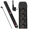 Maclean power strip, 10 outlet extension cord, 2 switches, protection and overload indication, 3680W, MCE10