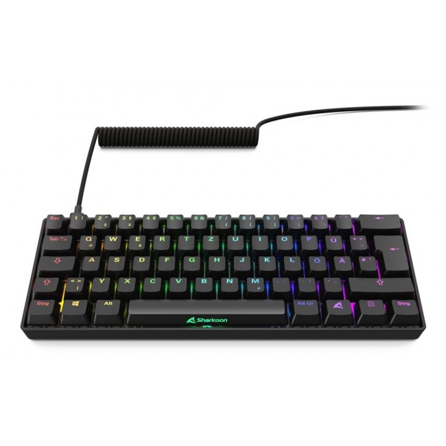 Sharkoon 100065629 keyboard Home USB QWERTZ German Black Sharkoon 100065629 keyboard Home USB QWERTZ German Black