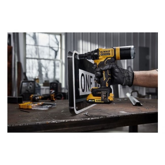 DeWALT DCF403NT-XJ power rivet tool Black, Yellow 2.4,3.2,4,4.8 mm 10000 kN