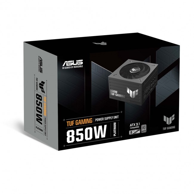 ASUS TUF Gaming 850W Platinum power supply unit 20+4 pin ATX ATX Black
