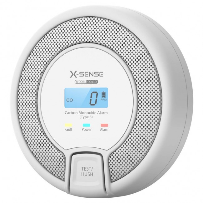 X-Sense CO03D smoke detector Carbon monoxide detector Wired