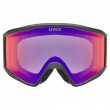 Uvex 5501822130 winter sport goggles Black Unisex Mirror Cylindrical(flat) lens