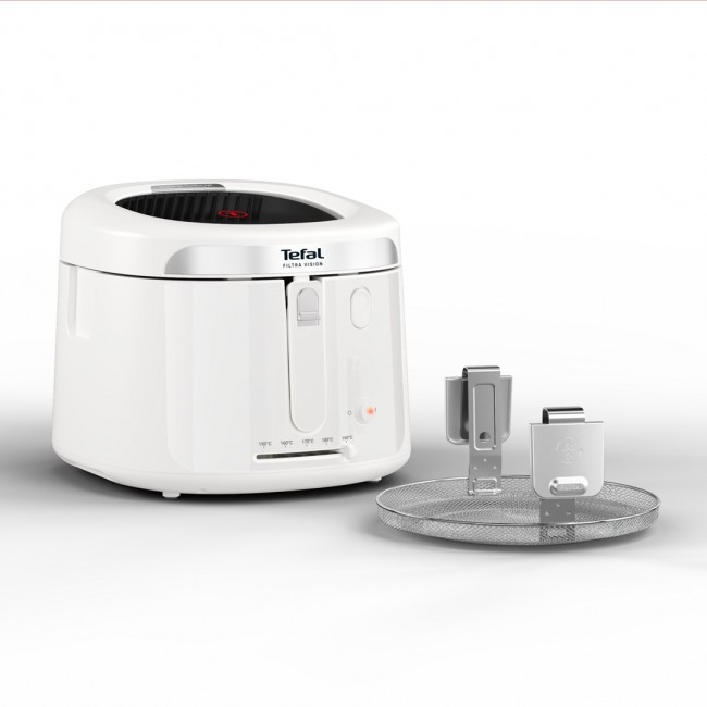 Tefal Filtra Vision FF2541E0 fryer Single 2.1 L Stand-alone 1900 W Deep fryer White Tefal Filtra Vision FF2541E0 fryer Single 2.1 L Stand-alone 1900 W Deep fryer White