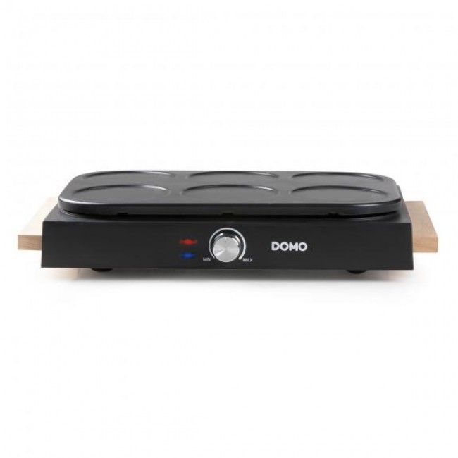 Domo DO8717P crepe maker 6 crepe(s) Black