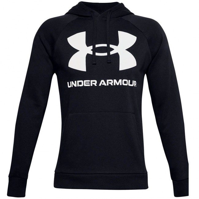 Under Armour Men's Rival Fleece Big Logo HD Sweatshirt Black 1357093 001 Under Armour Men's Rival Fleece Big Logo HD Sweatshirt Black 1357093 001