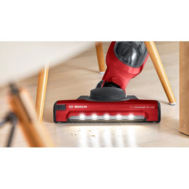 Bosch Serie 4 BBH3ZOO28 stick vacuum/electric broom Battery Dry Bagless 0.4 L Red 2.15 Ah Bosch Serie 4 BBH3ZOO28 stick vacuum/electric broom Battery Dry Bagless 0.4 L Red 2.15 Ah