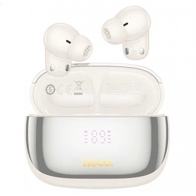 Hoco EQ20 Rhyme Headset Wireless In-Ear Calls/Music Bluetooth White Hoco EQ20 Rhyme Headset Wireless In-Ear Calls/Music Bluetooth White