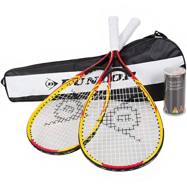 Crossminton Racketball Set Dunlop yellow and red 762091