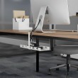 Maclean under-desk cable organizer, max. load 5kg, white, MC-105 W