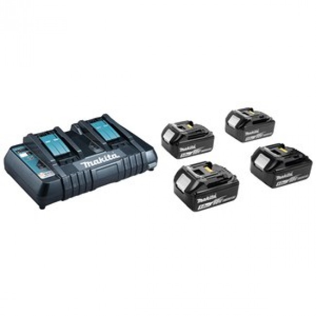 MAKITA POWER SUPPLY KIT 18V (BL1850Bx4+DC18RD) MAKPAC MAKITA POWER SUPPLY KIT 18V (BL1850Bx4+DC18RD) MAKPAC