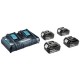 MAKITA POWER SUPPLY KIT 18V (BL1850Bx4+DC18RD) MAKPAC MAKITA POWER SUPPLY KIT 18V (BL1850Bx4+DC18RD) MAKPAC