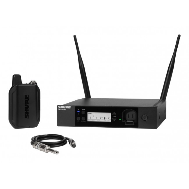 Shure GLXD14R+E-Z4 - DUAL BAND digital wireless system with bodypack transmitter and W302 guitar cable Shure GLXD14R+E-Z4 - DUAL BAND digital wireless system with bodypack transmitter and W302 guitar cable