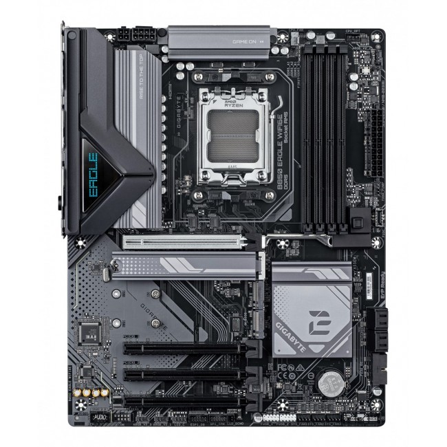 GIGABYTE B850 EAGLE WIFI6E Motherboard - AMD Ryzen 9000 Series CPUs, 8+2+2 Phases Digital VRM, up to 8200MHz DDR5 (OC), 1xPCIe 5.0 + 2xPCIe 4.0 M.2, GbE LAN, WIFI 6E, USB 3.2 Gen 2 GIGABYTE B850 EAGLE WIFI6E Motherboard - AMD Ryzen 9000 Series CPUs, 8+2+2 Phases Digital VRM, up to 8200MHz DDR5 (OC), 1xPCIe 5.0 + 2xPCIe 4.0 M.2, GbE LAN, WIFI 6E, USB 3.2 Gen 2