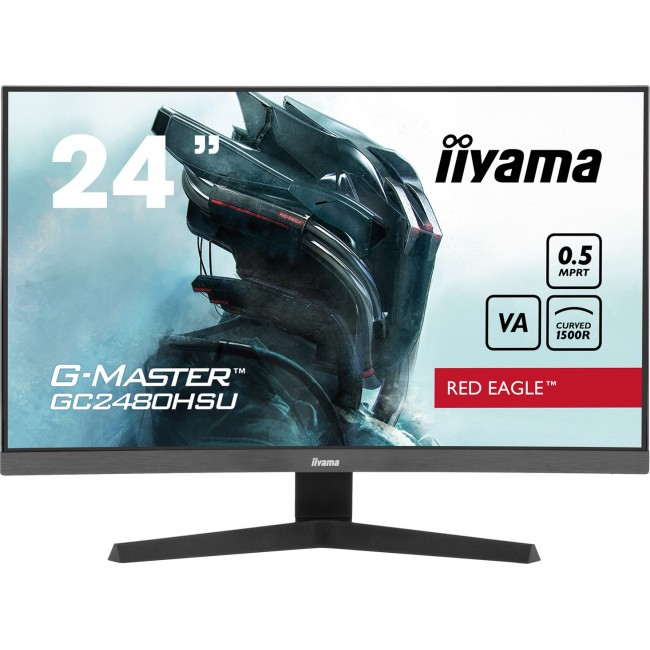 iiyama G-MASTER Immerse yourself in the game with the curved GC2480HSU Red Eagle with 180Hz refresh rate iiyama G-MASTER Immerse yourself in the game with the curved GC2480HSU Red Eagle with 180Hz refresh rate