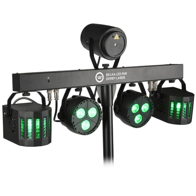 LIGHT4ME Belka LED Par Derby Laser - lighting kit