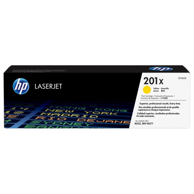 HP 201X - Hojtydende - gul - original HP 201X - Hojtydende - gul - original