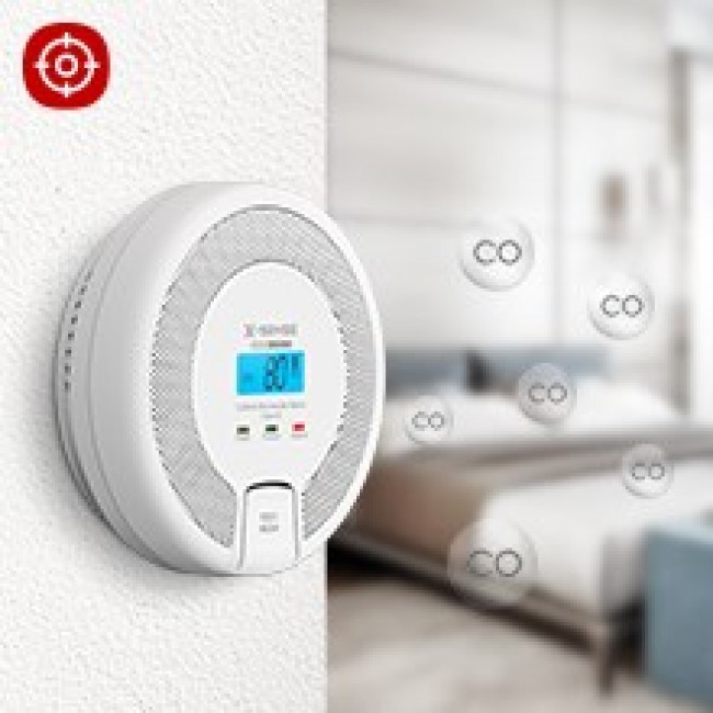 X-Sense CO03D-W smoke detector Carbon monoxide detector Interconnectable Wireless X-Sense CO03D-W smoke detector Carbon monoxide detector Interconnectable Wireless