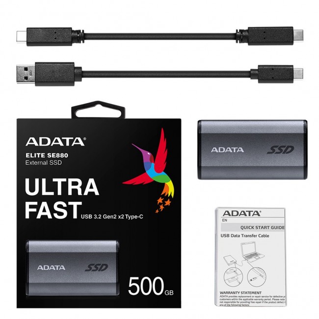ADATA SE880 500 GB Wi-Fi Grey ADATA SE880 500 GB Wi-Fi Grey