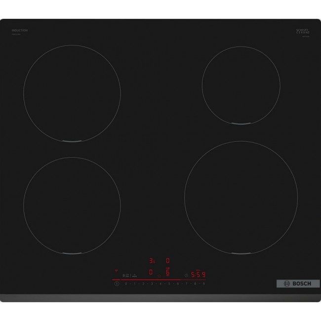 Bosch Serie 6 PIE631HB1E hob Black Built-in 60 cm Zone induction hob 4 zone(s) Bosch Serie 6 PIE631HB1E hob Black Built-in 60 cm Zone induction hob 4 zone(s)
