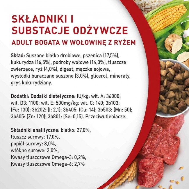 PURINA One Mini Adult Beef, Rice - Dry Dog Food - 800 g PURINA One Mini Adult Beef, Rice - Dry Dog Food - 800 g