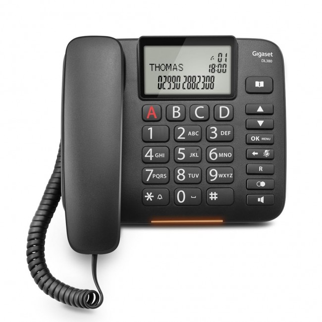 Gigaset DL380 Analog telephone Caller ID Black
