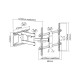 Cabletech TV bracket 37-70 Cabletech TV bracket 37-70