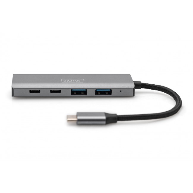 Digitus USB-C 4 Port HUB, 2x USB A + 2x USB-C
