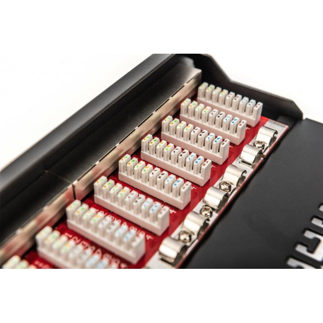 Digitus CAT 6A Patch Panel, shielded, 12-Port, 1HE, 10 Digitus CAT 6A Patch Panel, shielded, 12-Port, 1HE, 10