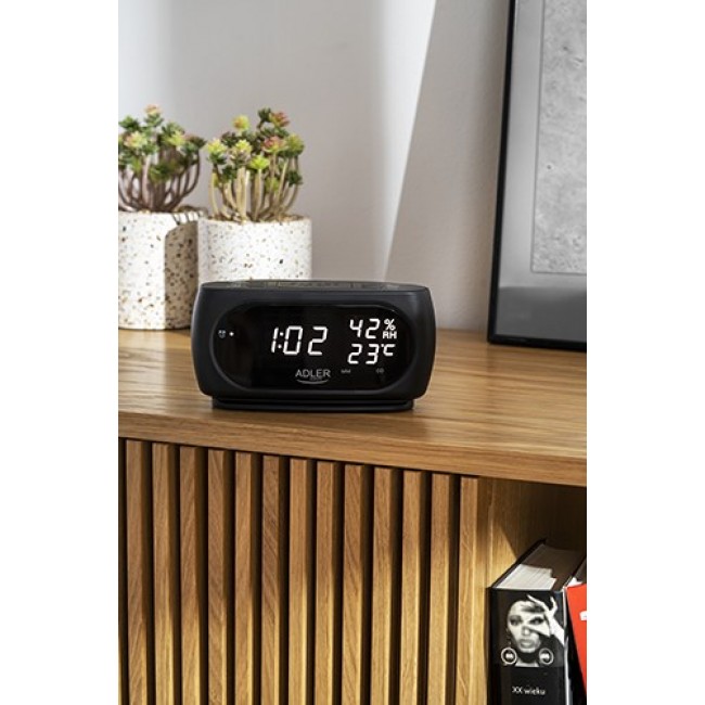 Adler AD 1186 alarm clock Digital alarm clock Black