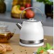 Zelmer ZCK7940 electric kettle 1.5 L 2200 W Stainless steel, White