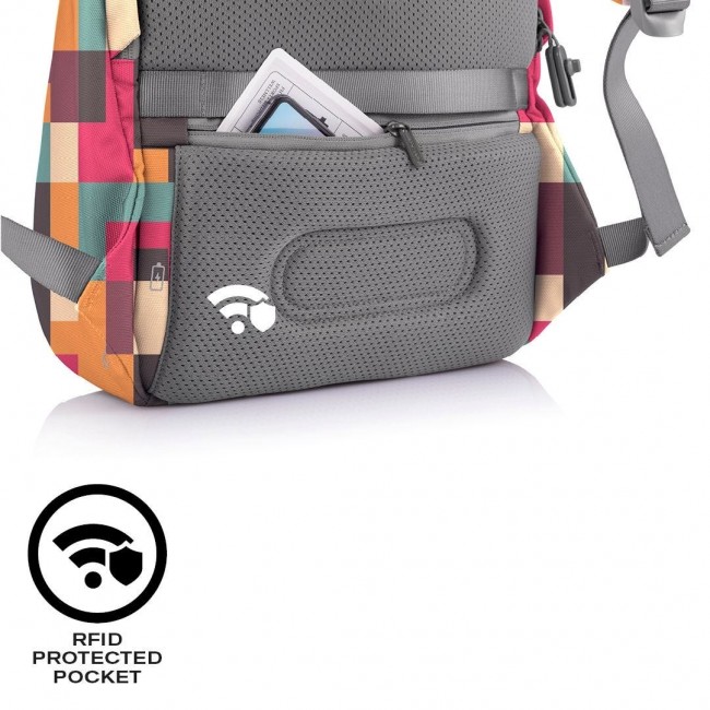 XD DESIGN ANTI-THEFT BACKPACK BOBBY SOFT GEOMETRIC P/N: P705.867 XD DESIGN ANTI-THEFT BACKPACK BOBBY SOFT GEOMETRIC P/N: P705.867