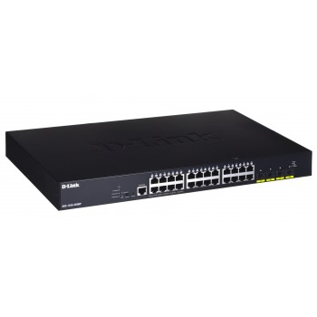 Switch D-Link DGS-1250-28XMP/E Gigabit Ethernet (10/100/1000) Power over Ethernet (PoE) Black