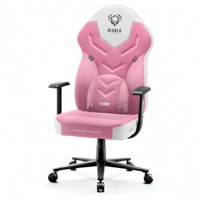 DIABLO X-GAMER gaming chair pink and white DIABLO X-GAMER gaming chair pink and white