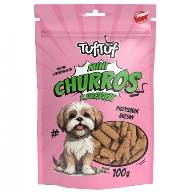 TUF TUF Mini Churros with poultry - dog treat - 100g TUF TUF Mini Churros with poultry - dog treat - 100g