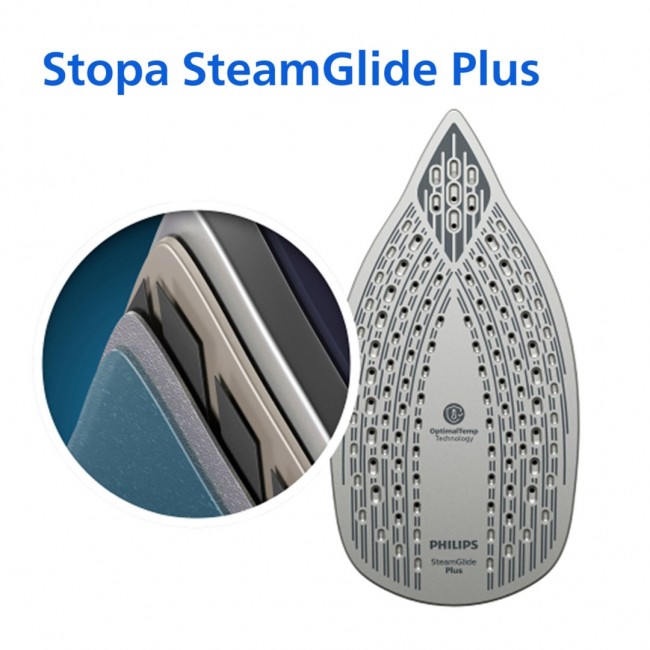 Philips 6000 series DST6120/20 iron Steam iron SteamGlide Plus soleplate 2600 W Blue